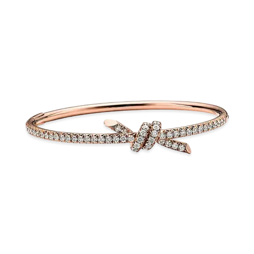 Tiffany & Co. Bangle with Diamonds "Rose Gold"