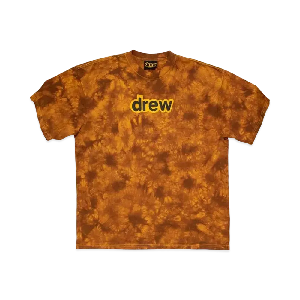 drew house secret ss tee "Brown Tie Dye"