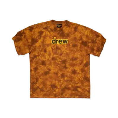 drew house secret ss tee "Brown Tie Dye"
