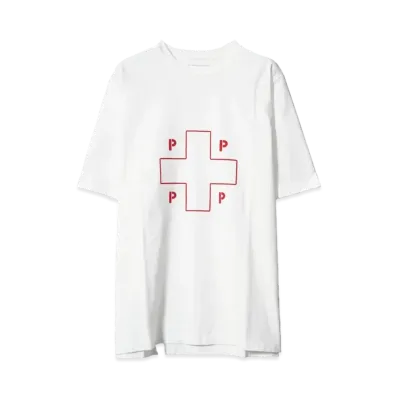 POP TRADING COMPANY lifesaver t-shirt "WHITE"