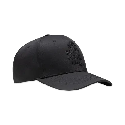 ANTI SOCIAL SOCIAL CLUB Tonal Embroidered Cap "Black"