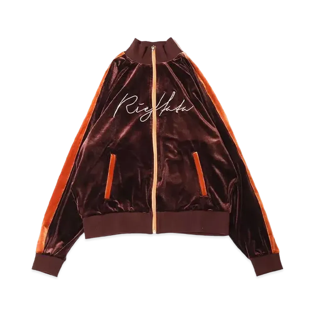 atmos pink x Riehata Velor Jersey Jacket "Brown"