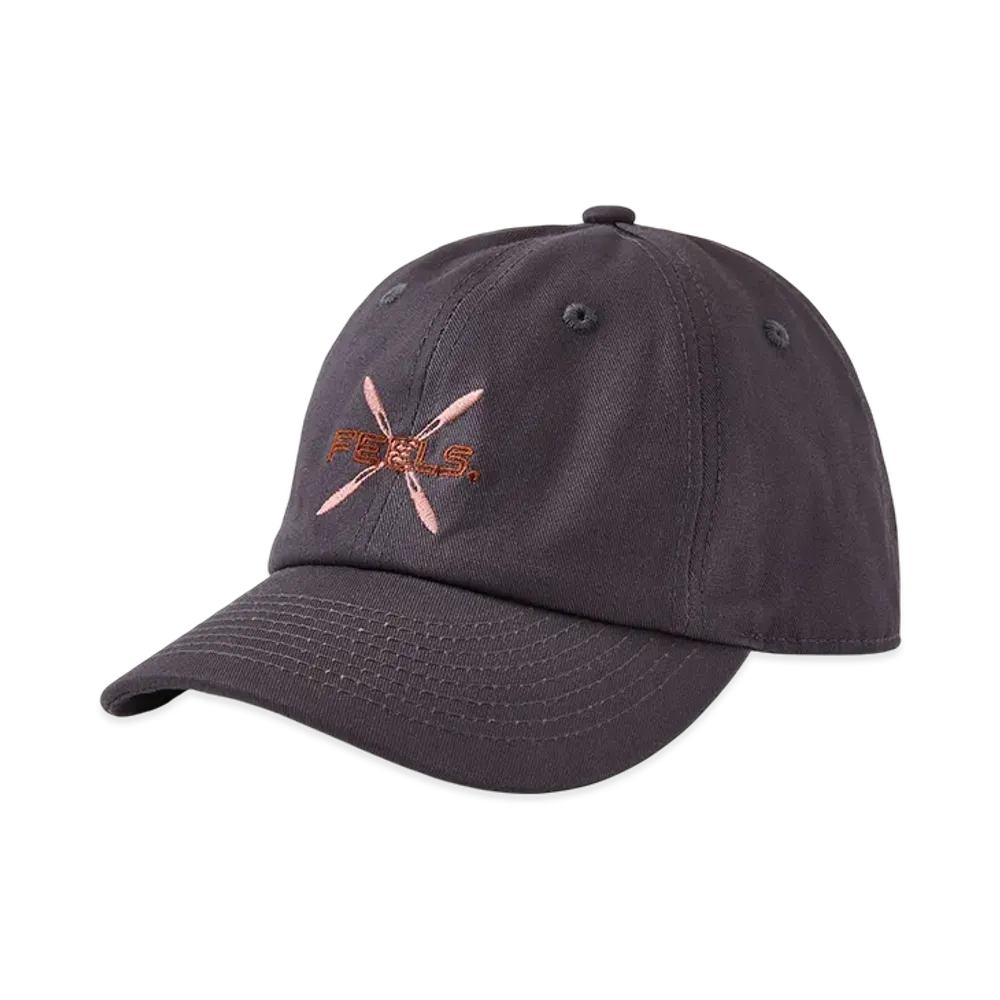 FEELS. Cross Logo Cap "Charcoal Gray"