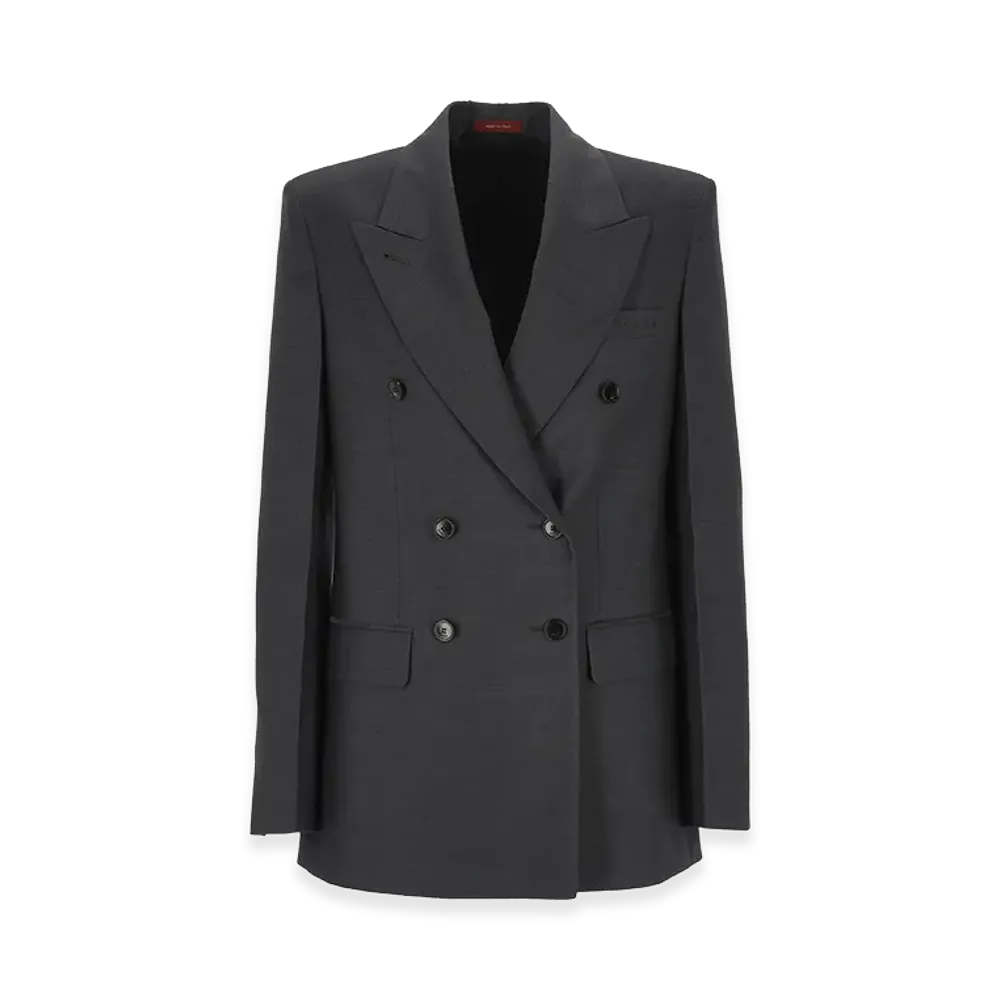 GUCCI Women's Graphite Wool Blazer "Grey"