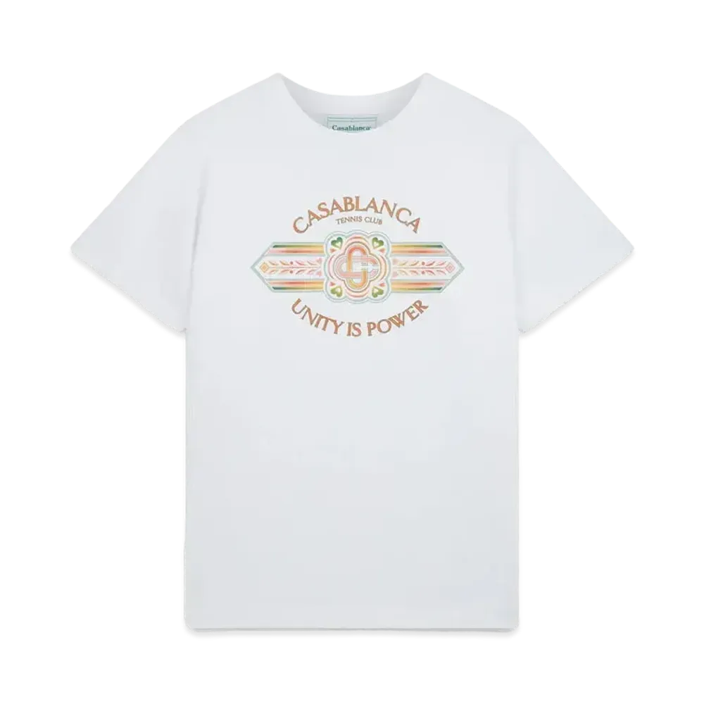 Casablanca Unity Is Power T-Shirt "White"