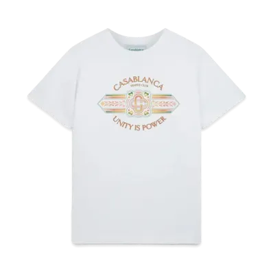 Casablanca Unity Is Power T-Shirt "White"