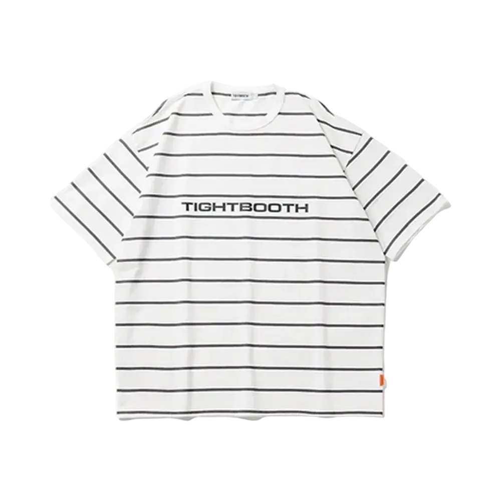 TIGHTBOOTH Logo Border T-Shirt "White"