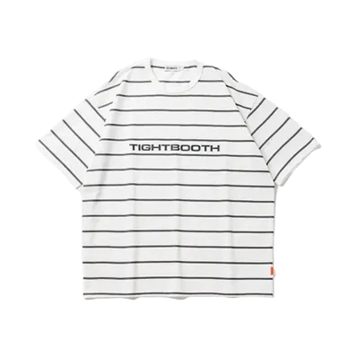 TIGHTBOOTH Logo Border T-Shirt "White"
