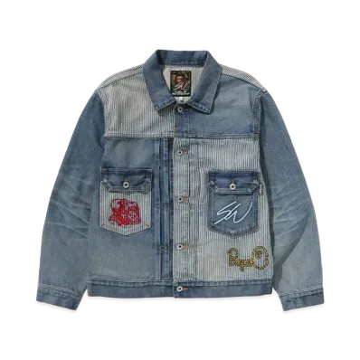 A BATHING APE x Sean Wotherspoon Crazy Denim Jacket "Indigo"