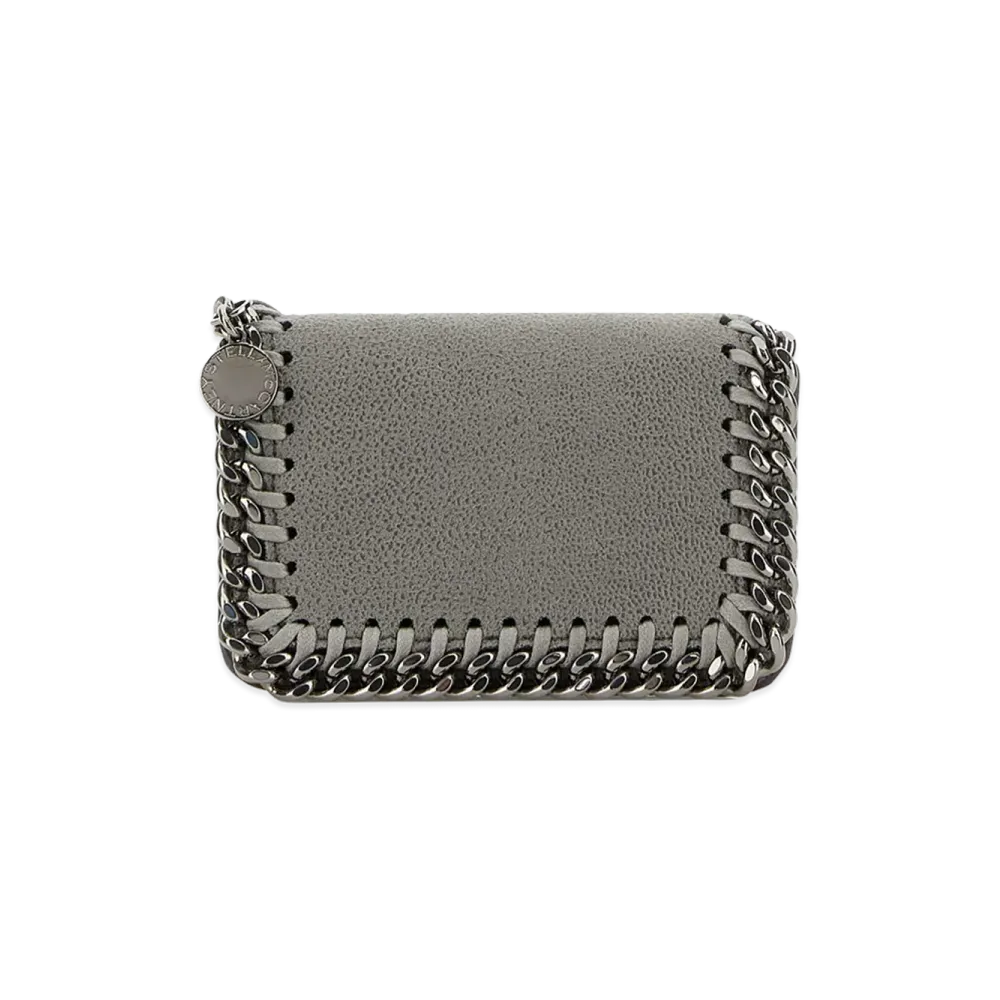 STELLA McCARTNEY Women's Shaggy Deer Falabella Coin Purse "Gray/Dark Grey"