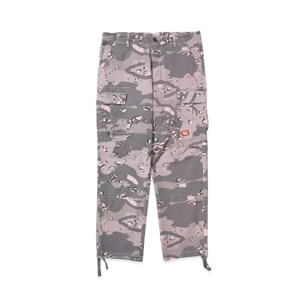 ICECREAM DIPPED CAMO CARGO PANTS "PINK NECTAR"
