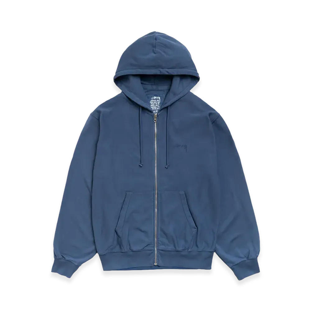 Stussy Lightweight Terry Zip Hoodie "Blue"