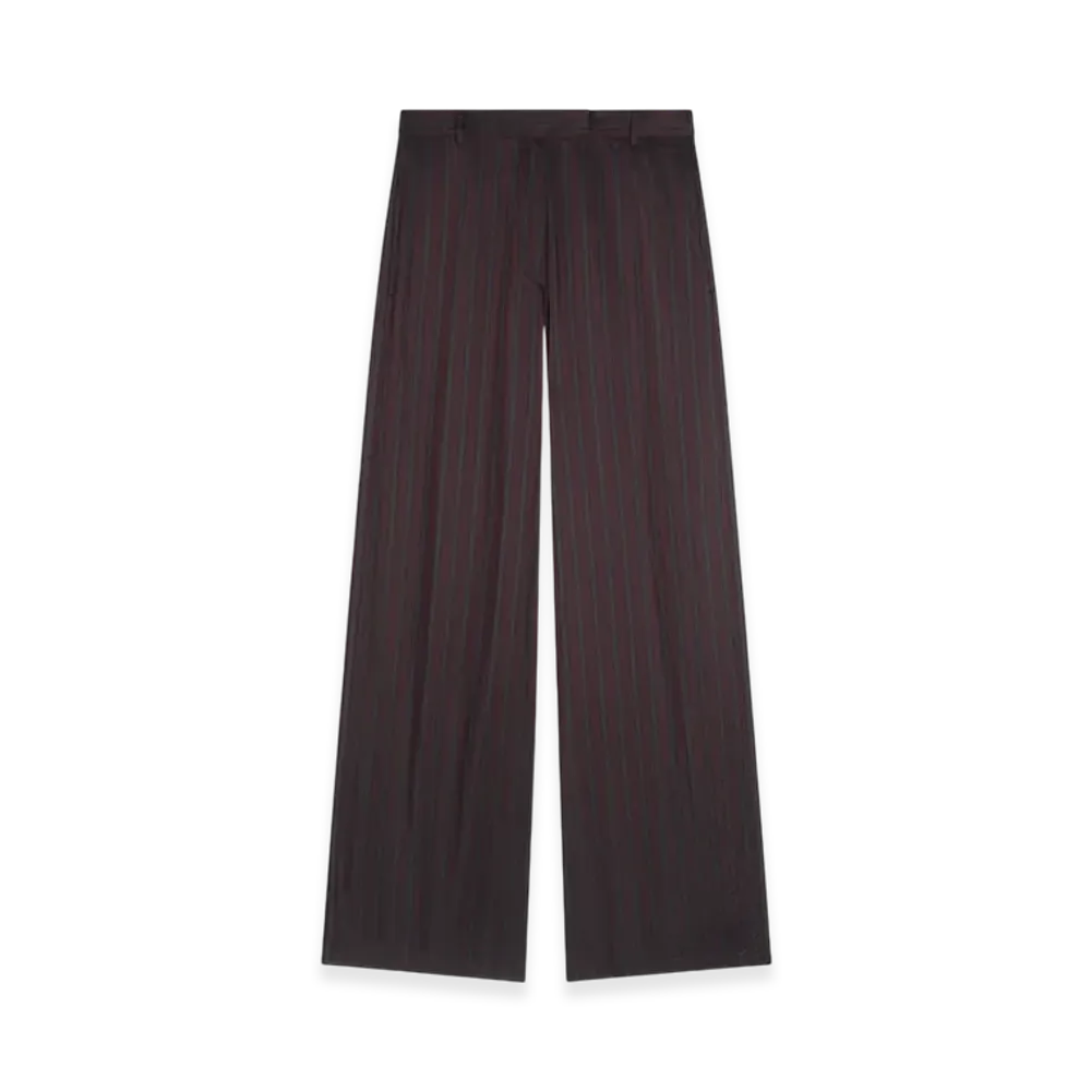 DRIES VAN NOTEN Women's Wide Leg Pants "Burgundy"