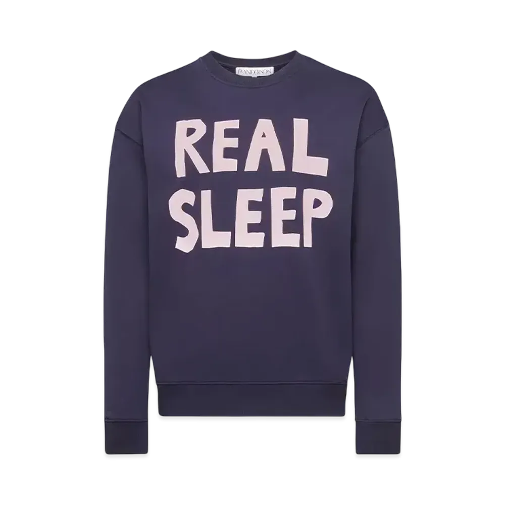 JW ANDERSON REAL SLEEP Print Sweatshirt "Black"