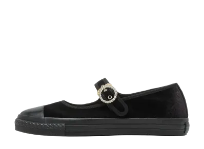 Converse Women's All Star LP MJ Velvet Bijoubelt OX "SHimmer Black"