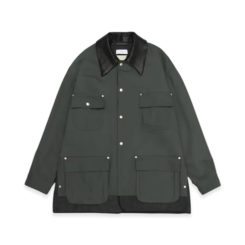 Graphpaper x YOKE Wool Nylon Gabardine Coverall Jacket "Green"