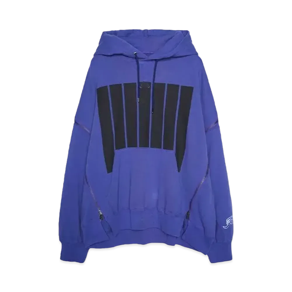 FACETASM 7 BARS ZIPPER HOODIE "PURPLE"
