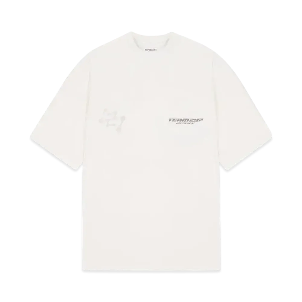 REPRESENT 247 Future Terrains Oversized T-Shirt "Flat White"