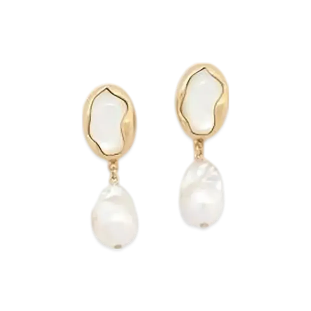 Chloe Sybil Earrings "Pearl"