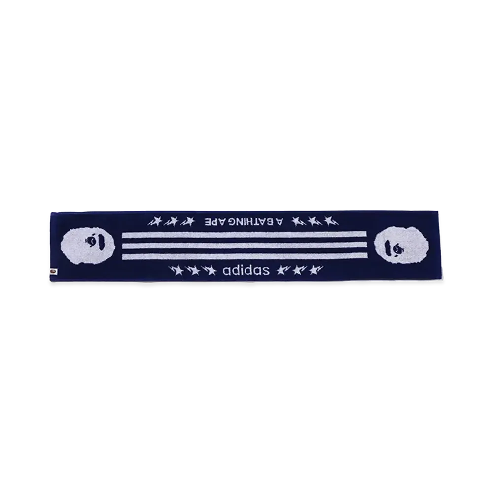 A BATHING APE x adidas Towel "Blue"