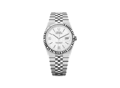 ROLEX Land-Dweller 40mm Oystersteel & White Gold 127334 "Intense White"