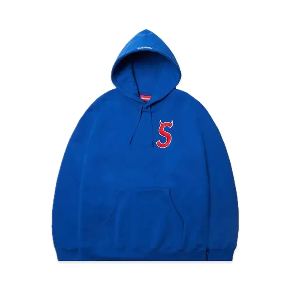 Supreme S Logo Hooded Sweatshirt "Royal" (22FW)