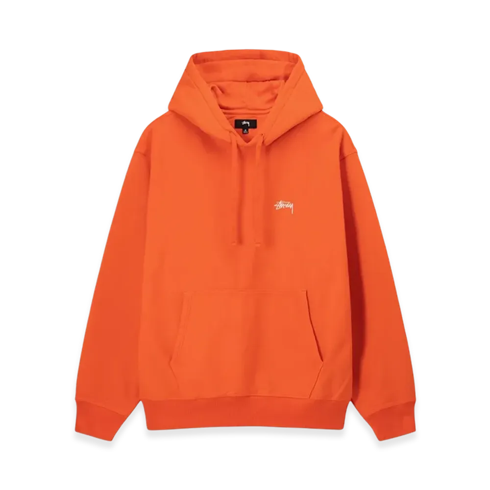 Stussy Stock Logo Hoodie "Orange"