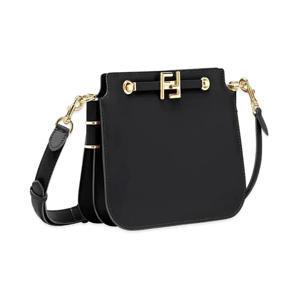 FENDI Touch Leather Bag "Black"