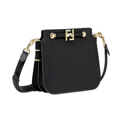 FENDI Touch Leather Bag "Black"