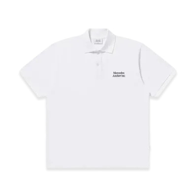 Mercedes Anchor inc. Logo Polo Shirt "White"