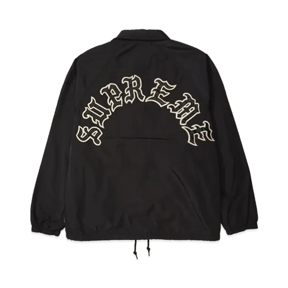Supreme Old English Arc Coaches Jacket "Black"