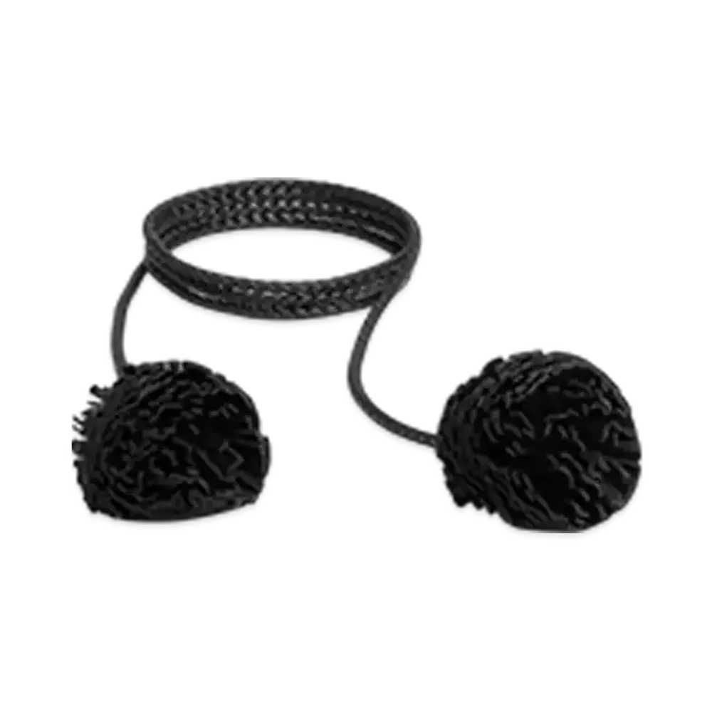 Bottega Veneta Pom-Pom Coaxial Belt "Black"
