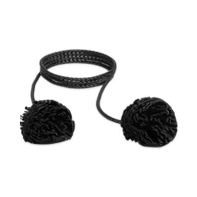 Bottega Veneta Pom-Pom Coaxial Belt "Black"