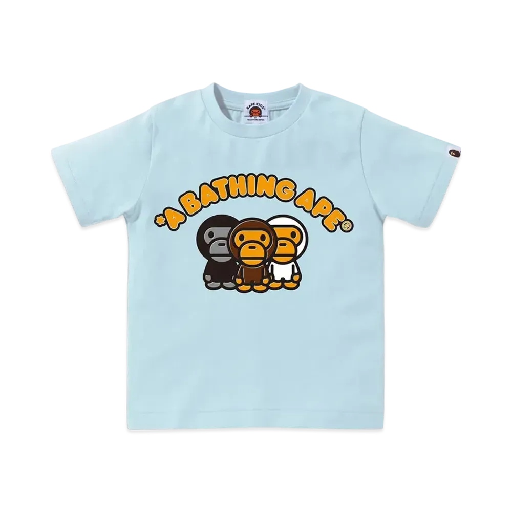 A BATHING APE Three Apes Tee "Sax"