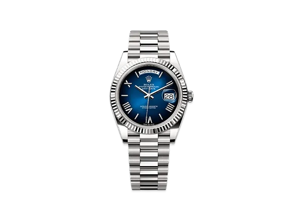 ROLEX Day-Date 40mm White Gold 228239 "Blue Ombre"