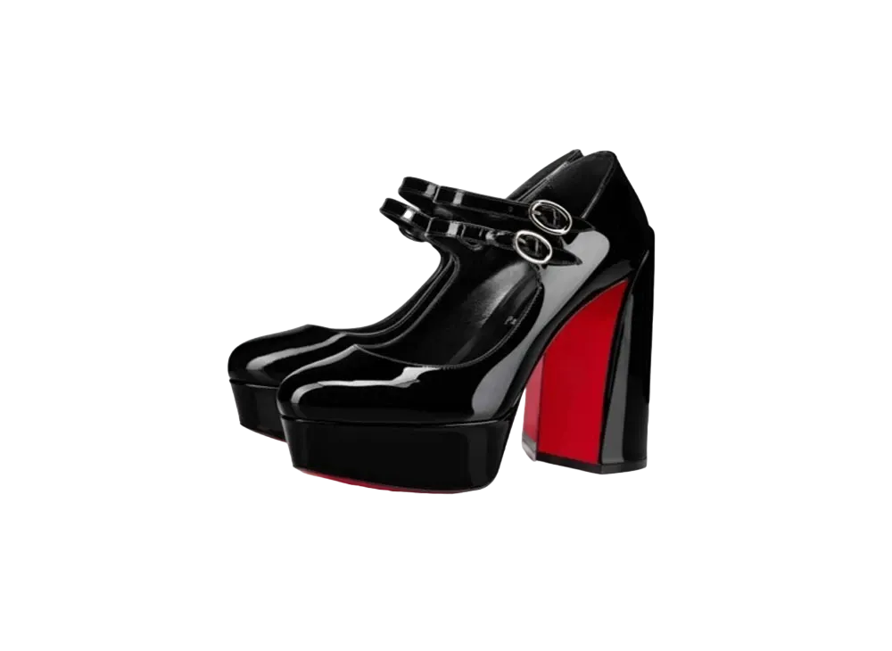 Christian Louboutin Movida Jane 130 mm "Black/Lin Black"