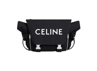 CELINE Medium Messenger Trekking In Nylon With Celine Print "Black"