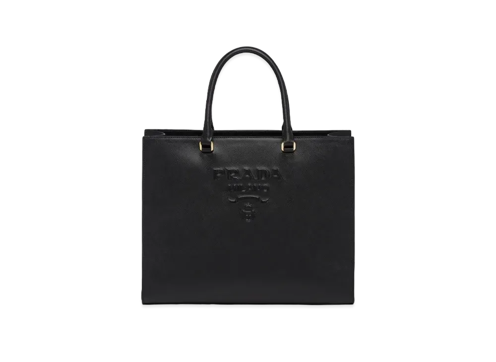 PRADA Large Saffiano Leather Handbag "Black"