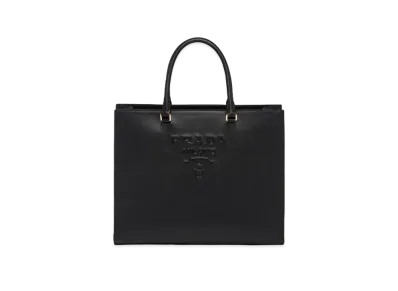 PRADA Large Saffiano Leather Handbag "Black"