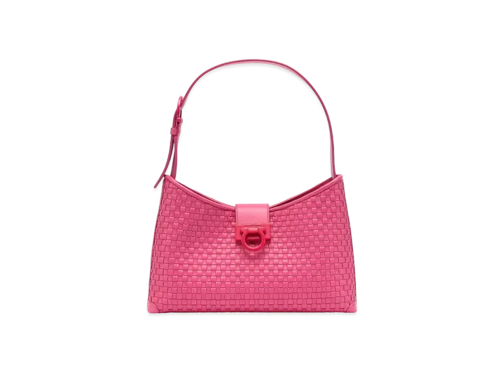Salvatore Ferragamo Trifolio Shoulder Bag "Hot Pink"
