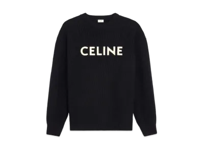 CELINE Oversized Celine Sweater / Wool "Black"
