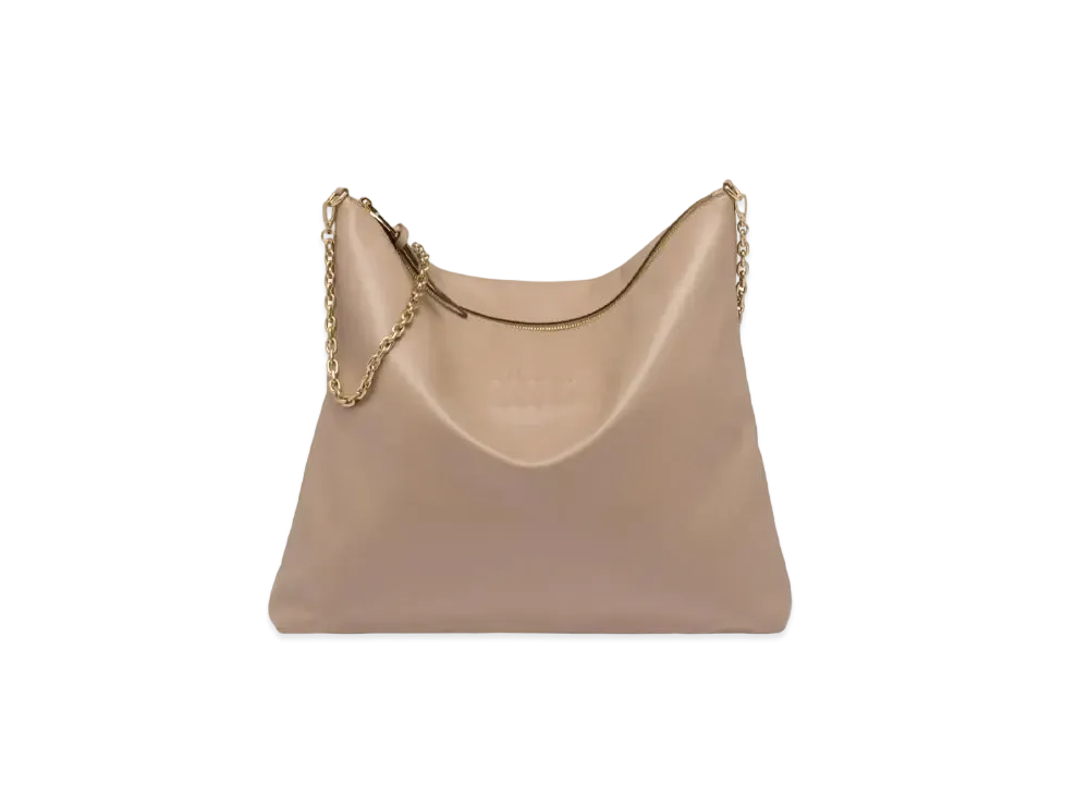 MIU MIU Leather Shoulder Bag "Cameo Beige"