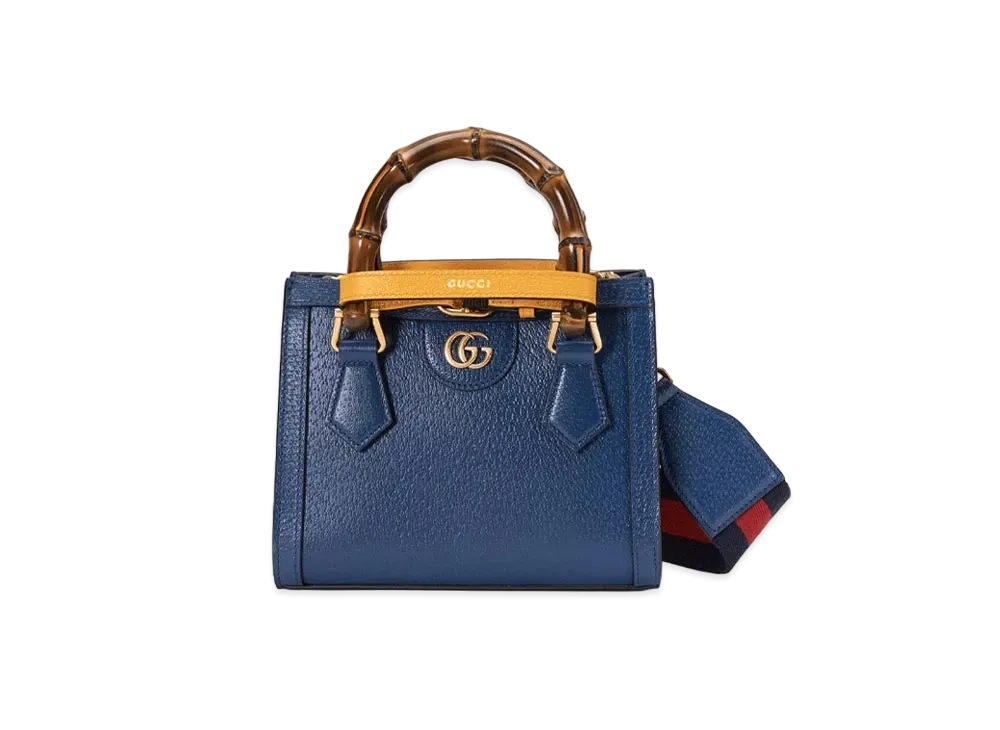 GUCCI Gucci Diana Mini Tote Bag "Royal Blue Leather"