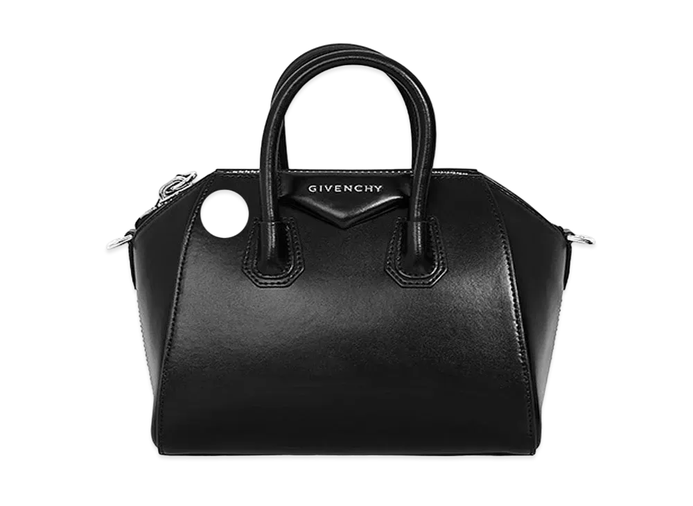GIVENCHY Mini Antigona Bag in Box Leather "Black"