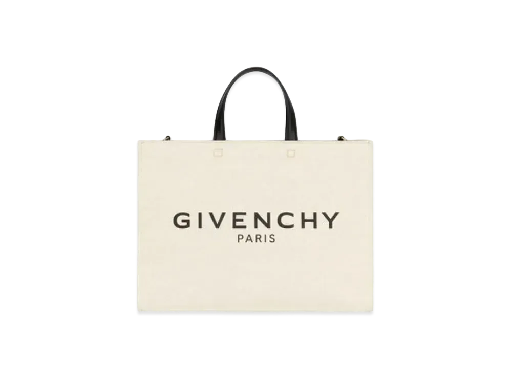 GIVENCHY Medium G Tote Shopping Bag In Canvas "Beige"