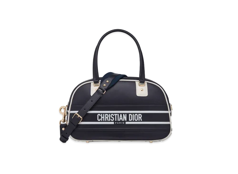 Dior Vibe Medium Classic Bowling Bag Smooth Calfskin "Black"