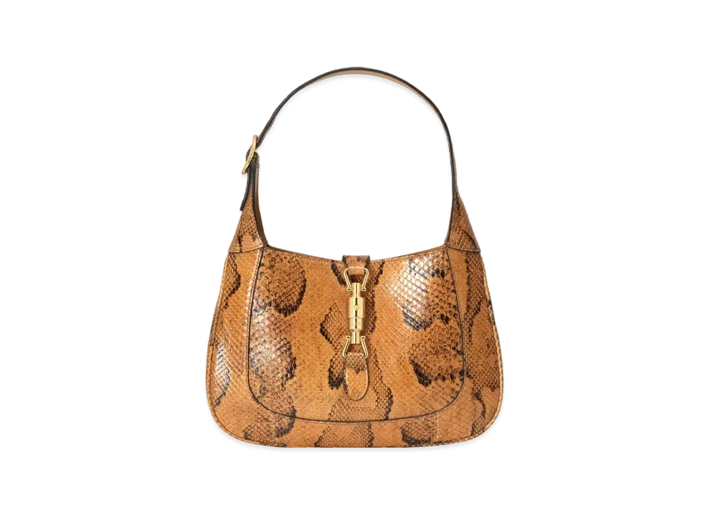 GUCCI Jackie 1961 Python Small Bag "Bondo Orange Python"