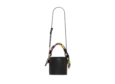 Saint Laurent Bahia Small Bucket Bag In Smooth Leather "Black"
