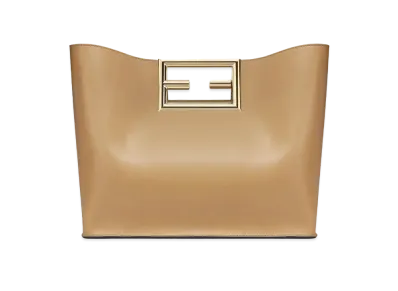 FENDI Way Medium Leather Bag "Beige"