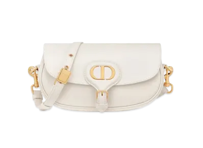 Dior Bobby East-West Bag Latte Box Calfskin "White"